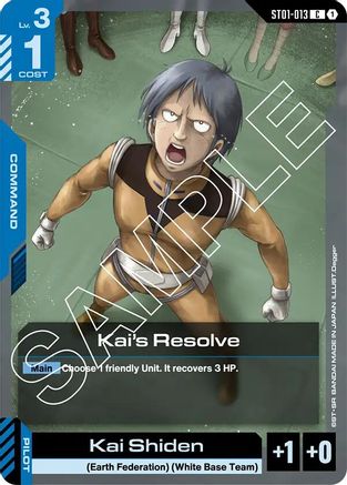 Kai's Resolve (ST01-013) - Starter Deck 01 Heroic Beginnings