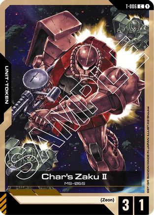 Char's Zaku II (T-006) Token (T-006) - Newtype Rising