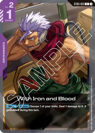 With Iron and Blood (ST05-013) - Starter Deck 05 Iron Bloom
